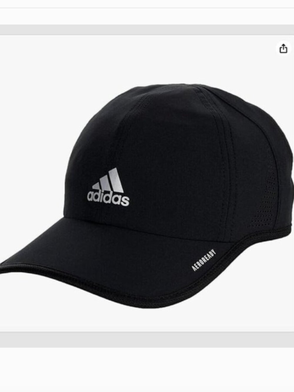 Adidas Superlite 2 Women's Cap Black Lightweight Athletic Running Golf Hat
